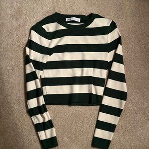 Zara Striped Long Sleeve Top